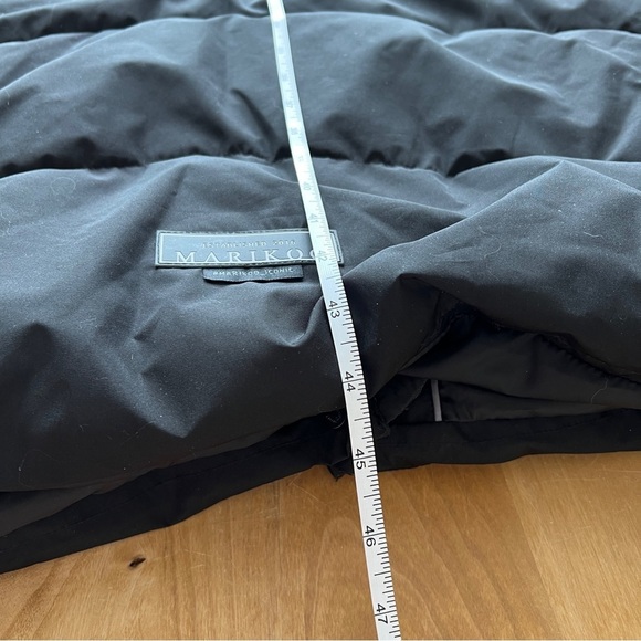 MARIKOO LONG PUFFER COAT S HOOD WARM ALL WEATHER CHIC BELOW KNEE FAUX FUR COMFY - Picture 9 of 12